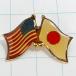  бесплатная доставка ) America X Япония .. национальный флаг значок булавка zPINS A33075