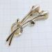  бесплатная доставка ) Vintage *. лист узор * античный брошь A33666