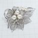  бесплатная доставка ) Vintage * жемчуг . цветок узор * античный брошь A33667