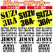 �X�Y�L �W���j�[ / �W���j�[�V�G�� �Ԗ� �Ԏ� �^�� �J�b�e�B���O �X�e�b�J�[�@SUZUKI JIMNY SIERRA�@�X�e���V�� �t�H���g ���������� �I�V����