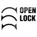  открыть .... стрела печать стикер правый вращение левый вращение OPEN LOCK CLOSE наклейка доставка домой BOX доставка домой box ключ машина ключ дыра дверь дверь ручка двери разрезные наклейки транскрипция сиденье 