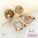  серьги Gold рама мрамор жемчуг ракушка натуральный камень сделано в Японии местного производства внутренний производство аксессуары взрослый сверху товар симпатичный модный женский resin nyu Anne s