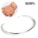 VIVIFY Bb fai браслет серебряный Back Hallmarks Bangle/Plain/Round