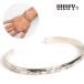 VIVIFY Bb fai браслет серебряный Back Hallmarks Bangle/Hammered finish/Round w/gold
