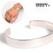 VIVIFY Bb fai браслет серебряный Back Hallmarks Bangle/Plain/10mm