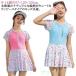 150 Rush Guard 130 140 девочка девочка Kids Boxer модель Kids купальный костюм 120 короткий рукав Северная Европа рисунок все 2 цвет розовый голубой Kids wa