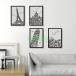  interior miscellaneous goods wall sticker room deco wallpaper deco wallpaper seal picture manner photo frame manner illustration modern Monotone 