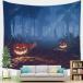  гобелен Halloween окно украшение модный орнамент ткань постер украшение установка летучая мышь .. дерево чёрный кошка Happy оборудование орнамент ткань большой размер ткань постер часть магазин ..