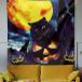 Halloween тыква полный месяц . земля .. ночь дворец интерьер многофункциональный модный орнамент дом . магазин . атмосфера преобразование украшение ткань постер . часть магазин узор изменение 