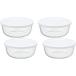 iwaki(i подмышка ) жаростойкий стекло емкость для хранения M 800ml ×4 шт. комплект упаковка ...KBC4150-W1