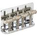 Fender детали Pure Vintage '58 Precision BassR Bridge Assembly, Nickel/Chrome