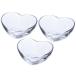 ate задний (ADERIA) Heart &amp; Heart стекло миска мяч S 3 шт. комплект сделано в Японии маленькая миска ферментированные бобы горшок стекло маленькая тарелка брать . тарелка посуда симпатичный маленький .. тарелка маленький есть 