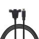  panel крепление модель Cablecc Micro USB 5pin мужской to женский удлинение кабель винт .50 cm