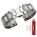 [Kai Tian] ремень 20mm Watch Band белый керамика часы ремень часы серебряный часы частота нержавеющая сталь браслет 