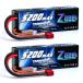zeee(Zeee) 7.4V 5200mAhlipo battery high capacity lithium polymer battery 50C 2S hard shell connection T plug attaching 1/8.1
