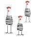 ( chair i)YISHUI.... ornament Northern Europe miscellaneous goods lovely chicken interior decoration thing wooden 3 piece set HP0115