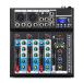 Depusheng HT4 Bluetooth interchangeable. Professional portable digital DJ console W/USB 4 channel mixer audio inter 