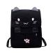  женский симпатичный чёрный кошка рюкзак розовый 