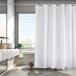 AooHome душ занавески 150cm длина защита от плесени водонепроницаемый модуль с ванной ванна занавески легкий полиэстер производства отель высококлассный одноцветный белый принадлежности для ванной промежуток 