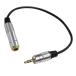 Rosebe 6.3mm стандарт Jack 3.5mm стерео Mini штекер изменение кабель [ aluminium сплав ]1/4 дюймовый из 1/8 дюймовый наушники изменение адаптер 