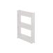  Takeda corporation [ kitchen Cart * storage * seasoning rack ] white 54×12×71cm PC slim Wagon 3 step SLW71-3