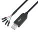 DTECH USB TTL серийный изменение кабель 3.3V 1.8m PL2303 набор микросхем 4 булавка 2.54mm pitch женский коннектор U