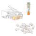 VCE проникать тип RJ45 коннектор LAN коннектор CAT5E CAT5 электропроводка простой коготь поломка трудно 50 шт. комплект 