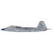  Hasegawa 1/48 America ВВС F-22lapta- голубой нос ti tail выше VERSION пластиковая модель SP493