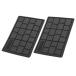 X AUTOHAUX коврик на пол коврик на пол foot каблук plate PVC производства 24.8x14.9cm черный предотвращение скольжения автомобильный пол rest педаль pa