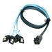 NFHK Mini SAS SFF-8643 Target 4 SATA 7 булавка?? ho -тактный жесткий диск данные RAID кабель 