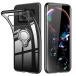 AQUOS R6ke- sling имеется прозрачный SH-51B смартфон ke- sling soft tpu прозрачный задняя сторона прозрачный чёрный смартфон кольцо тонкий ударопрочный s