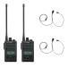2 шт. комплект внутренний слуховай аппарат есть W022 Alinco DJ-P221L длинный антенна IP67 водонепроницаемый пыленепроницаемый особый маленький электроэнергия приемопередатчик 