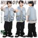  Kids танцевальный костюм выставить мужчина девочка Denim лучший футболка брюки-карго колье привлекательный Street . рука Корея K-POP группа одежда отвечающий .. презентация 