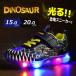  светится обувь DINOSAUR 3 Kids спортивные туфли laptoru&amp;tolikelatops4689 динозавр рисунок мужчина ребенок JURASSIC WORLD ребенок обувь 