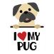  стикер упаковка L Islay b Pug America 