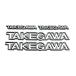  специальный детали Takegawa convex эмблема серебряный большой маленький каждый 2 листов ввод 08-01-0017
