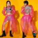  Cheer девушка Kids танцевальный костюм девушки rose жакет шорты ребенок hip-hop танцевальный костюм украшен блестками шт ..... Topspin k выставить девочка ga-