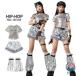 k?pop костюм Kids Dance серебряный .... tops девочка выставить короткий брюки кожаный салон ntsu украшен блестками короткий рукав нога покрытие Корея I Kids Dance .