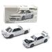 POP RACE 1/64 Nissan Skyline GT-R R32 crystal белый Nissan Skyline