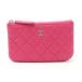 CHANEL Chanel matelasse здесь Mark Mini сумка бардачок ячейка для монет овчина кожа розовый серебряный металлические принадлежности A69523