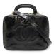 CHANEL Chanel здесь Mark косметичка ручная сумочка cosme сумка 2WAY сумка на плечо эмаль pa палатка кожа черный чёрный A07061