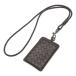 BOTTEGA VENETA Bottega Veneta Bottega be шуточный товар сетка чехол для пропуска ID кейс ремешок на шею имеется кожа темно-коричневый 