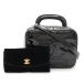 CHANEL Chanel здесь Mark косметичка ручная сумочка cosme сумка 2WAY сумка на плечо эмаль pa палатка кожа черный чёрный A07060
