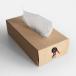 concrete craft / BUTTON TISSUE BOX(Black) | бетон craft / кнопка коробка для салфеток / craft one /craft_one/ чехол для салфеток | 111628