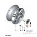 BMW MINI ���� RAY �c�C�� �X�|�[�N R128 �z�C�[�� �Z���^�[�L���b�v �_���\�����b�h �n�u�L���b�v �J�o�[ Hampton �n���v�g�� R55 R56 ���C�� ���b�h �֘A�摜4