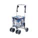  You ba industry s crack ru/ AS-0275 floral print navy blue Respect-for-the-Aged Day Holiday . buying thing Cart shopping Cart Mother's Day silver 