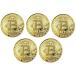 bit coin Bitcoin replica 5 pieces set medal temporary . through .