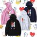 BTS(防弾少年団)  BT21 グッズ 服 スウェット コートトレーナー 打歌服 応援服 グッズ レディース メンズ 男女兼用 スウェット コート 韓流グッズ