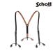  Schott [Schott]782-4970034 LEATHER SUSPENDER кожа подтяжки телячья кожа натуральная кожа подтяжки кожа мелкие вещи стандартный аксессуары мужской модный сделано в Японии American Casual 