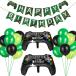  способ судно ba Rune видео игра день рождения party украшение установка комплект Galland Happy Birthday баннер b жалюзи Rune способ судно игра темно синий 